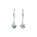 CZ Zircon Drop Earring 925 Silver Wedding Earrings